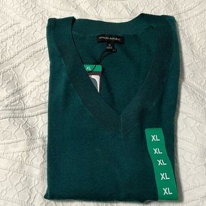 Banana Republic XL gray,black,green sweaters NWT merino wool